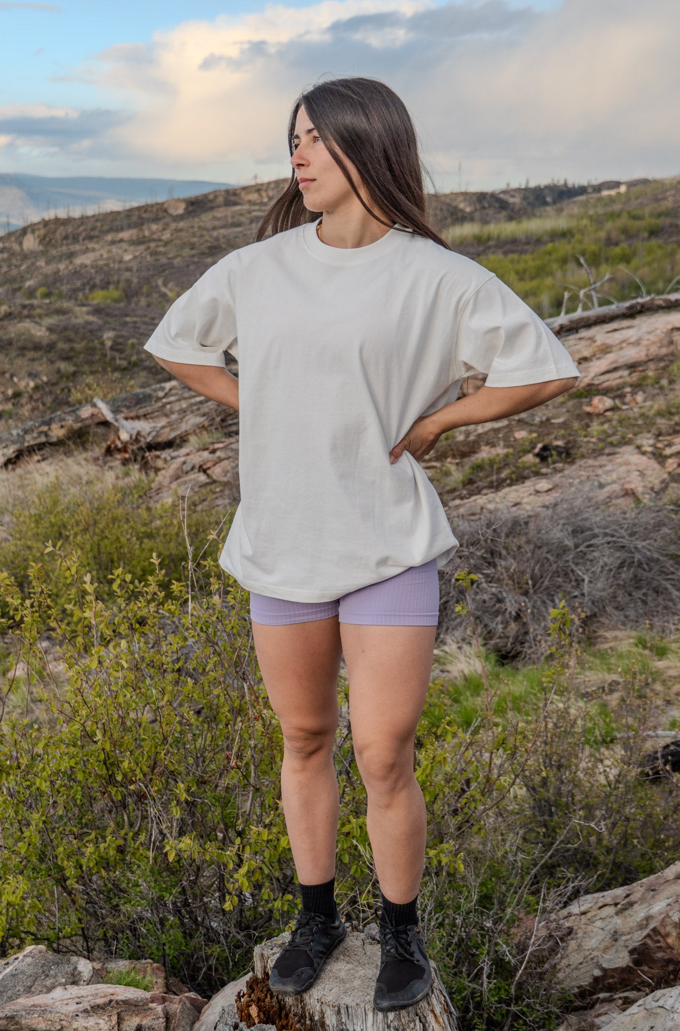 Calisthenics Beach Vacay Oversized T-Shirt White