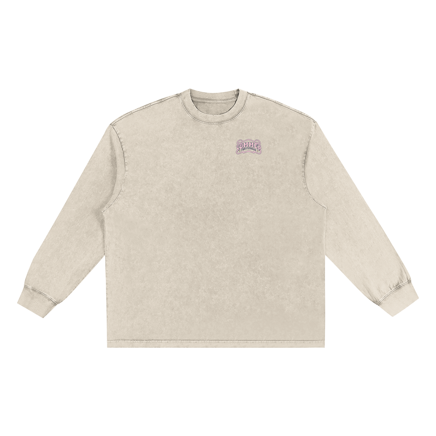 Calisthenics Women Oversized Long Sleeve T-Shirt Beige